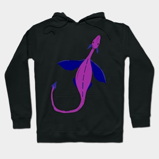 Magenta and Grape Dragon Hoodie